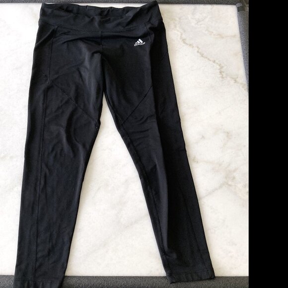 Adidas Climawarm black leggings / tights / pants, winter, brushed / fleece lined - Picture 2 of 6